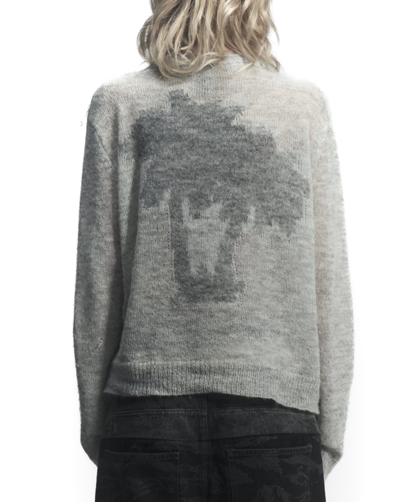 Palm mohair knit